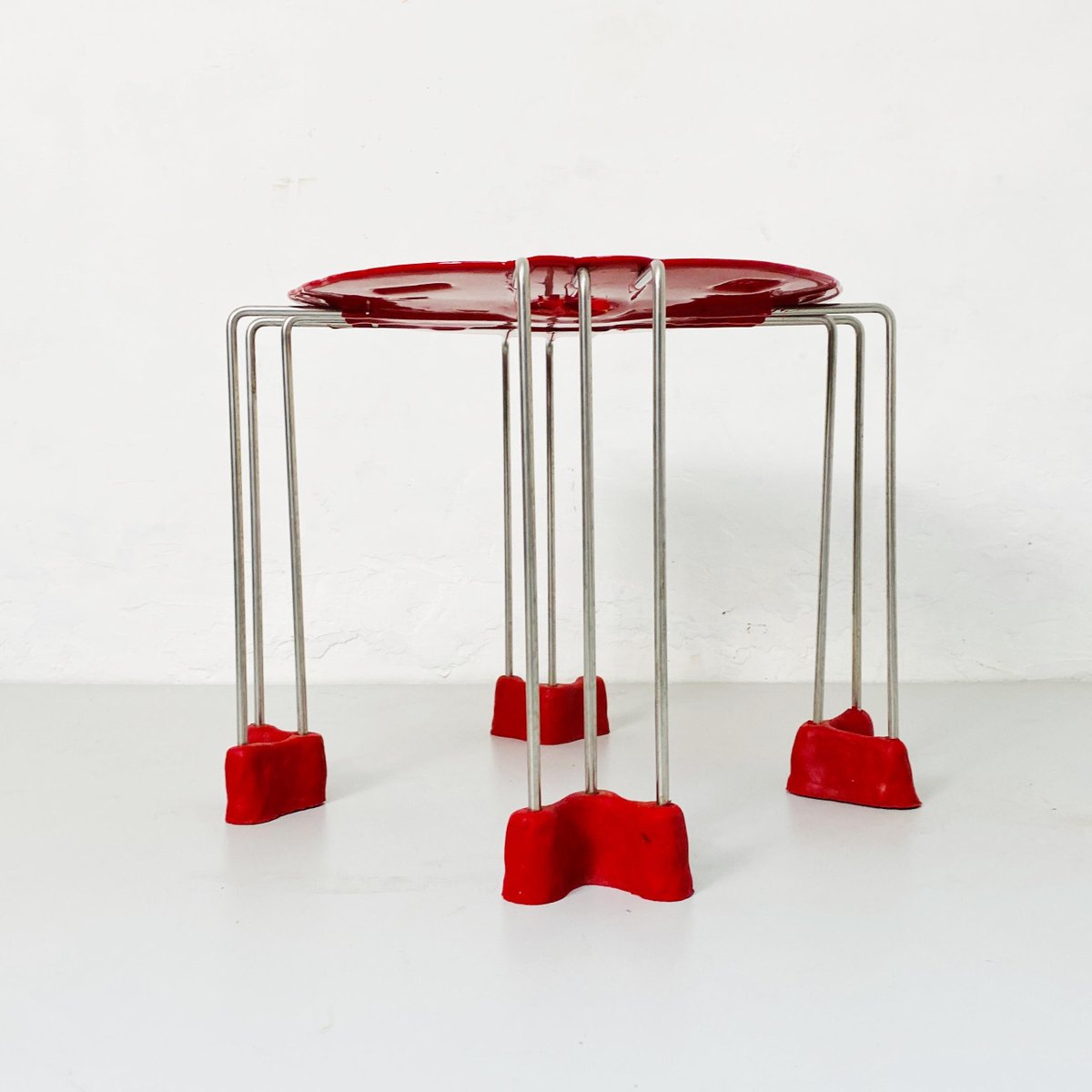 Italian Modern Triple Play Resin Stool by Gaetano Pesce for Fish Design, 2000s