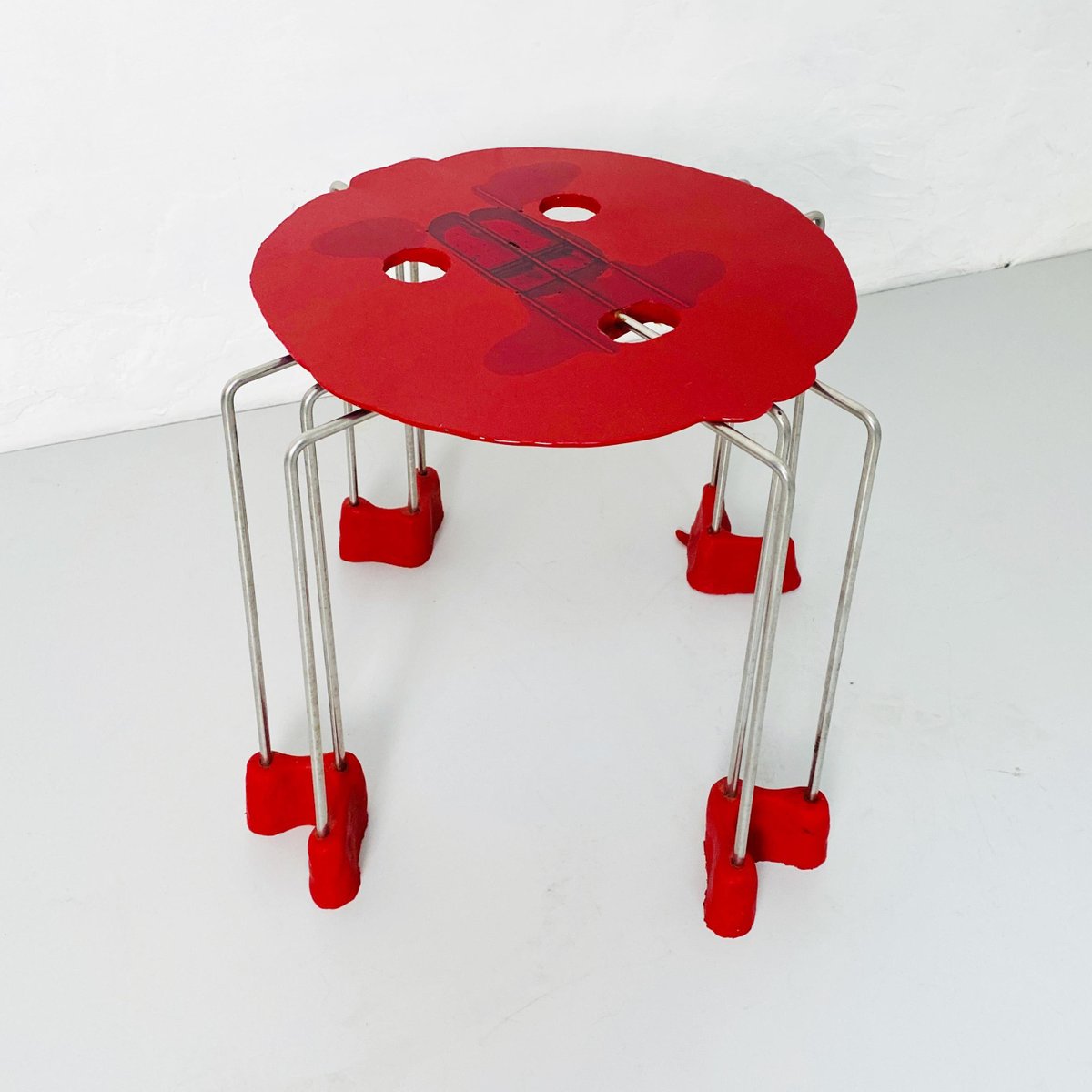 Italian Modern Triple Play Resin Stool by Gaetano Pesce for Fish Design, 2000s