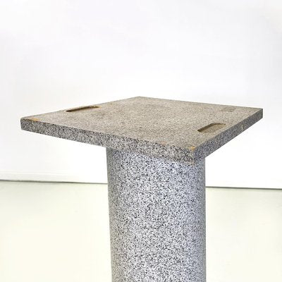 Italian Modern Wood Painted as Stone Pedestal Column, 1990s-GDD-1454403