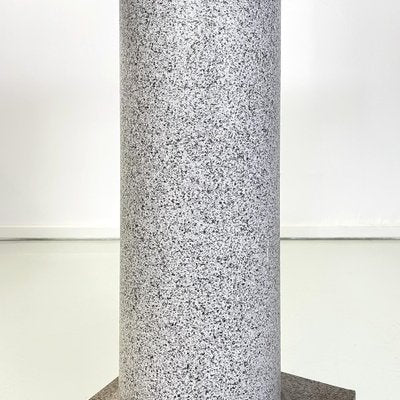 Italian Modern Wood Painted as Stone Pedestal Column, 1990s-GDD-1454403