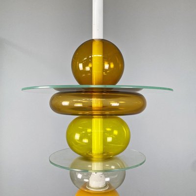 Italian Modern Yellow Glass Chandelier by Ettore Sottsass for Venini, 1990-GDD-2034362