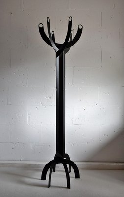 Italian Modernist Black Metal Coat Stand-IEI-937299