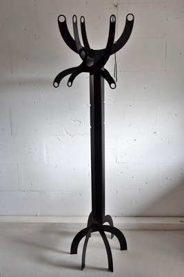 Italian Modernist Black Metal Coat Stand-IEI-937299