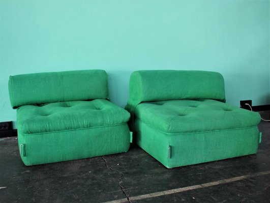 Italian Modular Sofa, 1980s, Set of 2-HZ-1282699