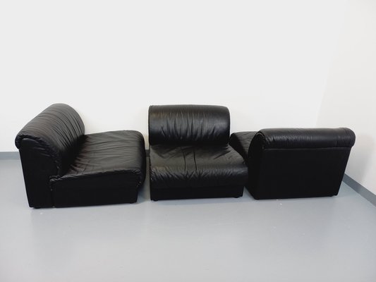 Italian Modular Sofa or Lounge Chairs from Delta, 1970s, Set of 3-AHO-1763485