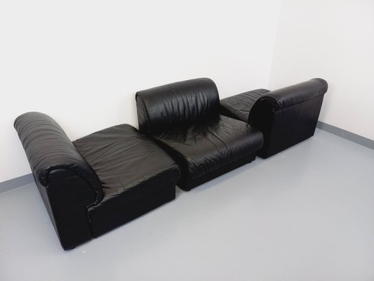 Italian Modular Sofa or Lounge Chairs from Delta, 1970s, Set of 3-AHO-1763485