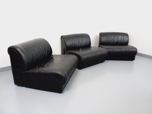 Italian Modular Sofa or Lounge Chairs from Delta, 1970s, Set of 3-AHO-1763485