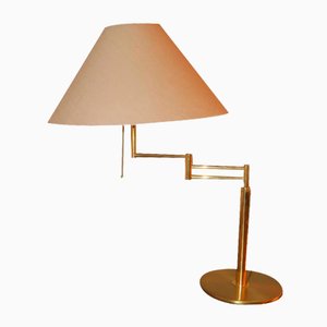 Italian Multi-Adjustable Brass Table Lamp from Relux Milano, 1970s-ED-1802827