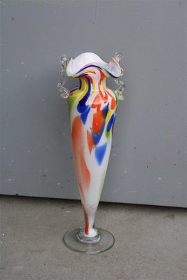 Italian Multi Colored Murano Glass Jar, 1960s-EH-1251774