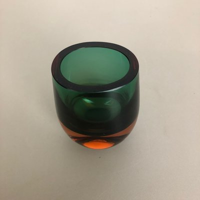 Italian Multicolor Murano Glass Sommerso Object Vase Bowl, 1970s-QZ-1143229