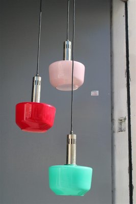 Italian Multicolor Suspension Light from Vistosi, 1950s-EH-1757025