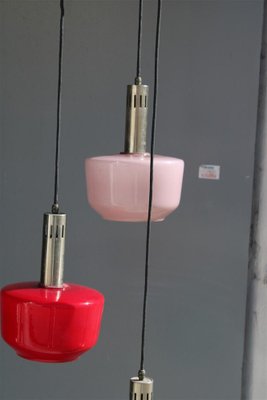 Italian Multicolor Suspension Light from Vistosi, 1950s-EH-1757025