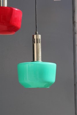 Italian Multicolor Suspension Light from Vistosi, 1950s-EH-1757025