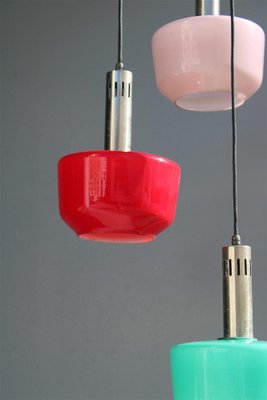 Italian Multicolor Suspension Light from Vistosi, 1950s-EH-1757025