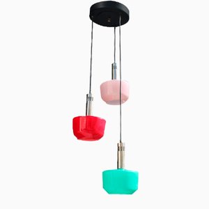 Italian Multicolor Suspension Light from Vistosi, 1950s-EH-1757025