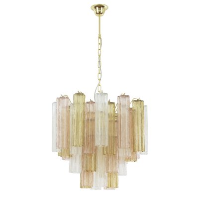 Italian Multicolored Tronchi Murano Glass Chandelier, 1990s-MPO-1761746