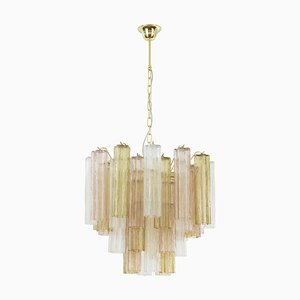 Italian Multicolored Tronchi Murano Glass Chandelier, 1990s-MPO-1761746