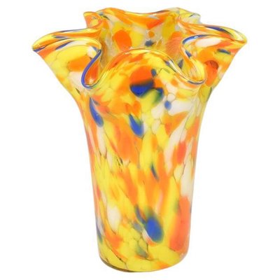 Italian Multicolour Murano Glass Vase, 1970s-GXL-1732344