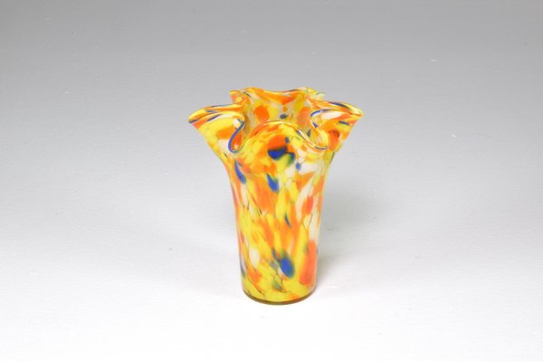 Italian Multicolour Murano Glass Vase, 1970s-GXL-1732344