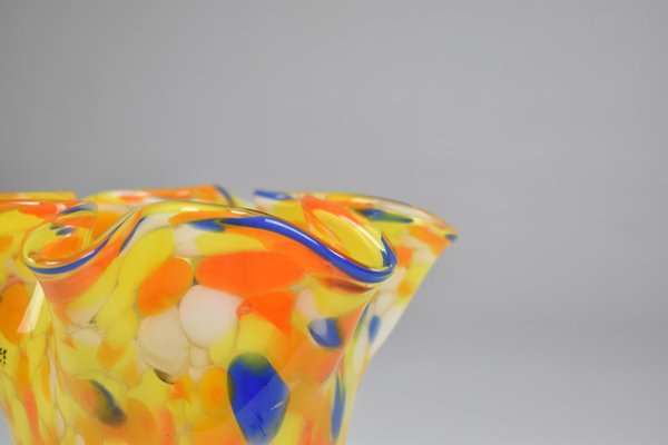 Italian Multicolour Murano Glass Vase, 1970s-GXL-1732344