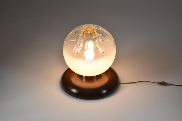 Italian Murano Boule Table Lamp, 1970s-GXL-1135350