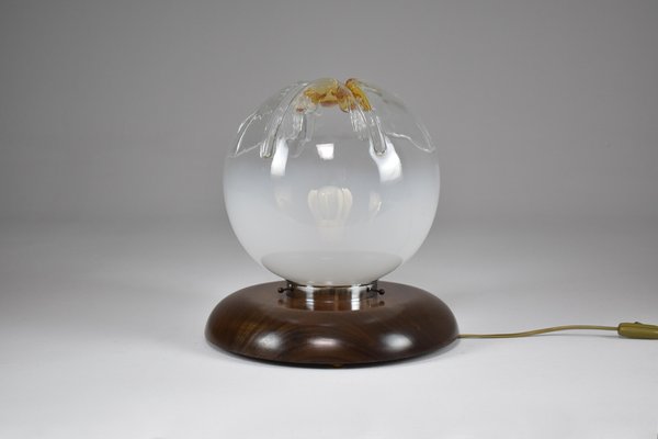 Italian Murano Boule Table Lamp, 1970s-GXL-1135350