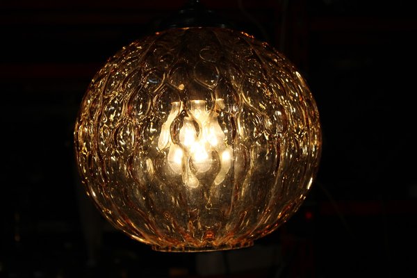 Italian Murano Brass Chandelier from Venini, 1950s-EH-1251775