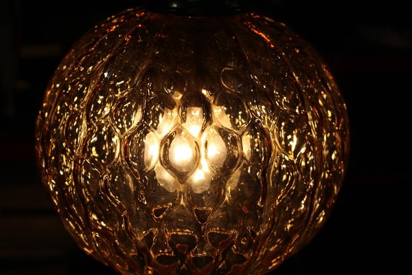 Italian Murano Brass Chandelier from Venini, 1950s-EH-1251775