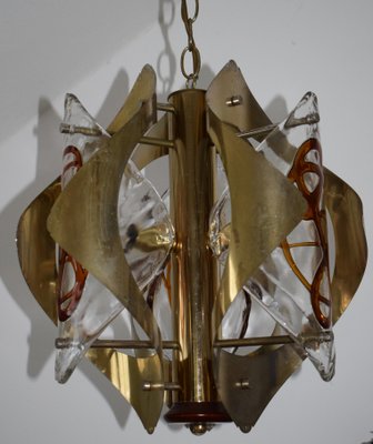 Italian Murano Ceiling Lamp from Mazzega, 1970s-VA-786224