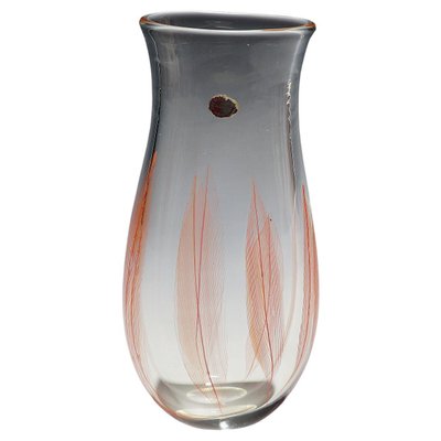 Italian Murano Feathers Vase by Archimede Seguso, 1956-KJP-1149512