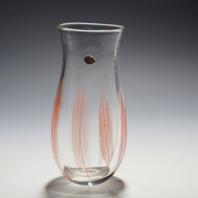 Italian Murano Feathers Vase by Archimede Seguso, 1956-KJP-1149512