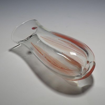 Italian Murano Feathers Vase by Archimede Seguso, 1956-KJP-1149512