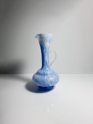 Italian Murano Flower Vase with Handle, 1970s-VTK-2020037