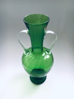 Italian Murano Glass Amphora Vase, 1950s-RQV-1094415