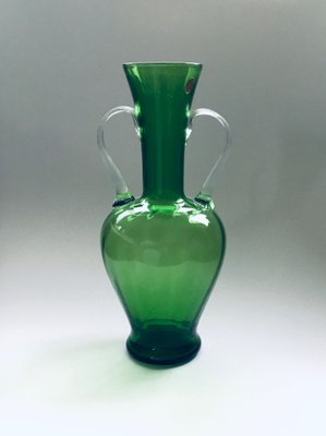 Italian Murano Glass Amphora Vase, 1950s-RQV-1094415