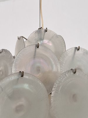 Italian Murano Glass and Brass Chandelier by Carlo Nason for Mazzega, 1970s-VNE-1822973