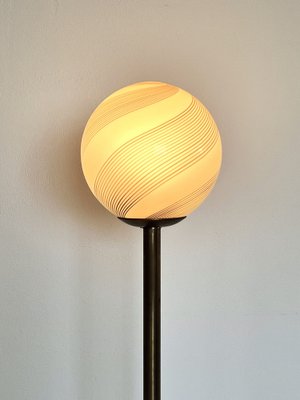 Italian Murano Glass and Brass Floor Lamp, 1970s-VNE-1800292