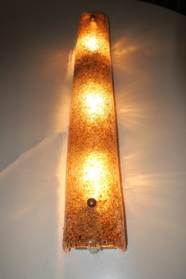 Italian Murano Glass and Brass Gold Fleck Ceiling or Wall Light, 1950s-ED-1754668