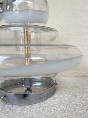 Italian Murano Glass and Metal Lamp by Mazzega, 1970s-FUE-1080568