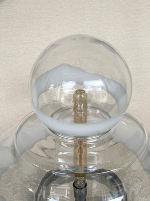 Italian Murano Glass and Metal Lamp by Mazzega, 1970s-FUE-1080568