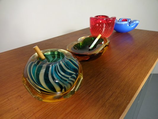 Italian Murano Glass Ashtray, 1960s-RDW-630580