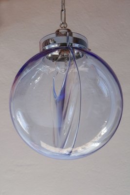 Italian Murano Glass Ball Pendant Lamp by Toni Zuccheri for Venini, 1960s-MTX-887893