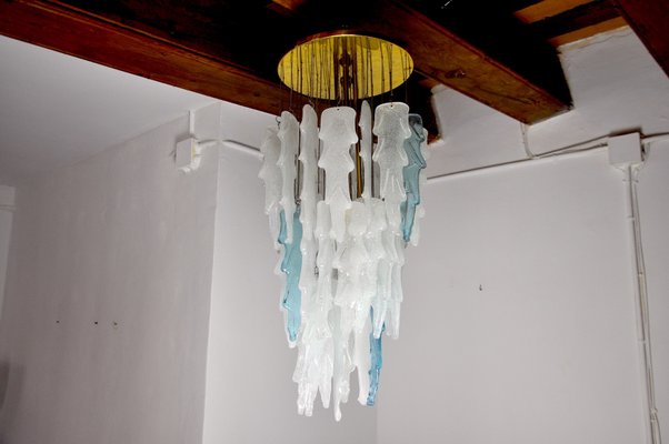 Italian Murano Glass Ceiling Lamp by Albano Poli for Poliarte, 1970s-EJE-892777