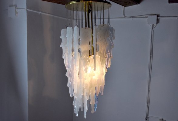 Italian Murano Glass Ceiling Lamp by Albano Poli for Poliarte, 1970s-EJE-892777