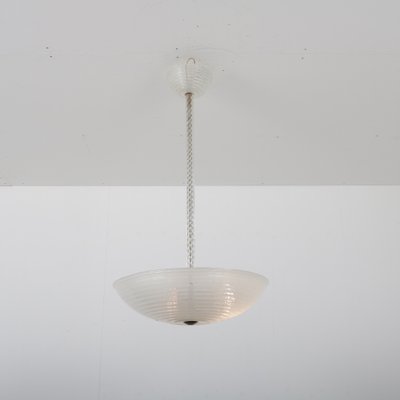 Italian Murano Glass Ceiling Lamp by Ercole Barovier for Barovier, 1930s-GG-568628