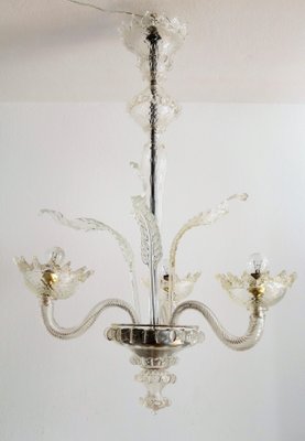 Italian Murano Glass Chandelier, 1950s-VNE-966155