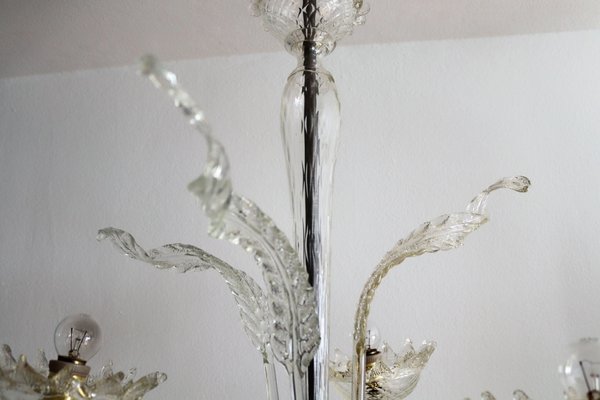 Italian Murano Glass Chandelier, 1950s-VNE-966155