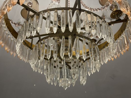 Italian Murano Glass Chandelier, 1950s-JJC-1320323