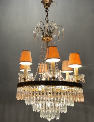 Italian Murano Glass Chandelier, 1950s-JJC-1320323