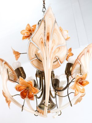 Italian Murano Glass Chandelier attributed to Franco Luce for Seguso, 1970s-MY-1444863